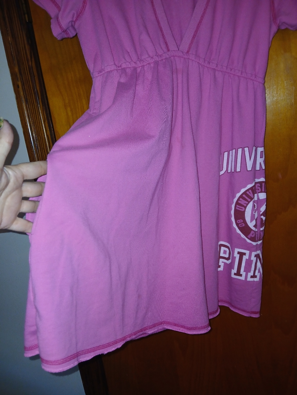 SOLD ON MERC!!LAST CHANCE! FIRM PRICE!  Victoria's Secret PINK Hot Pink Crewneck